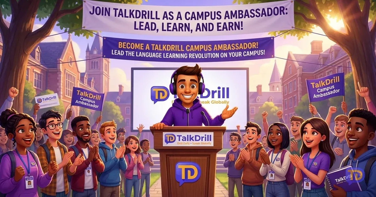 TalkDrill Campus Ambassador Program: Evergreen Guide